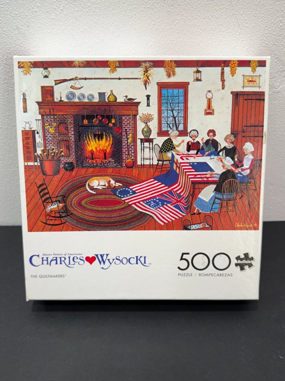 Charles Wysocki The Quiltmakers 🔴2/$20🔴500 PC jigsaw Puzzle Buffalo Games